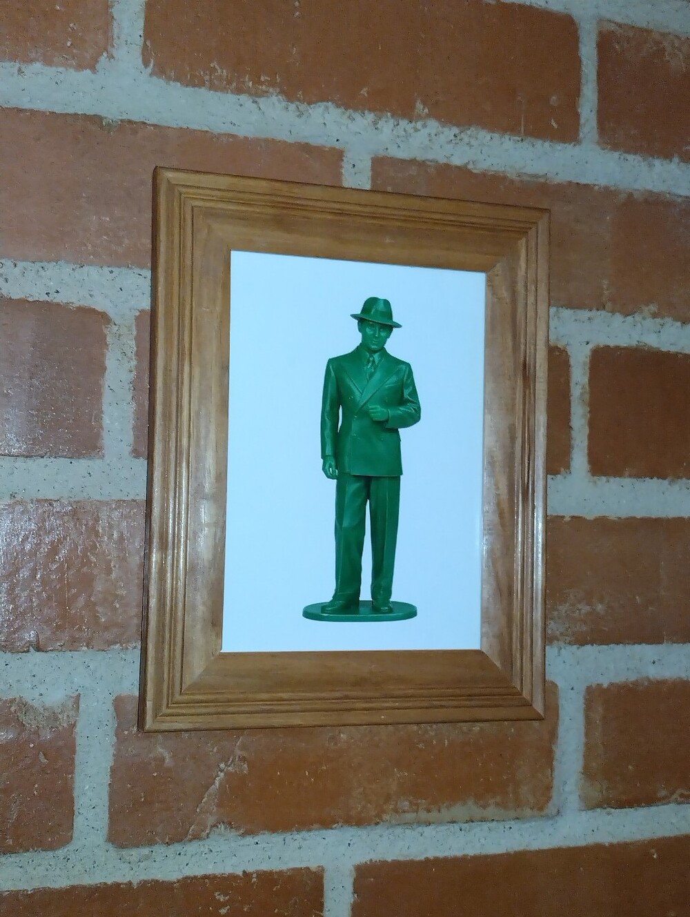 Bugsy Siegel Vintage Las Vegas Mobster Plastic Army Man Framed Art Print